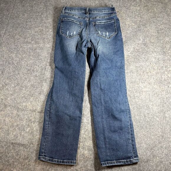 Kenzie Jeans Womens 6/28 Vintage Luxe The Slim Medium Wash Distressed Denim - Picture 9 of 10